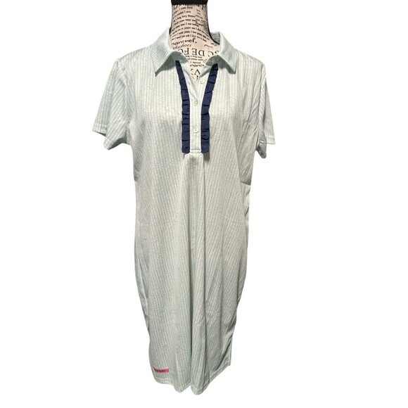 Simply Southern  Short Sleev e Shift Style Polo Dress Knee Length XL Coa… - Picture 1 of 8